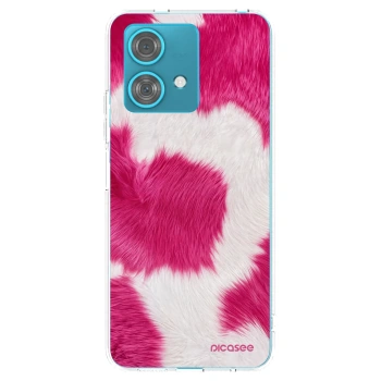Picasee silikonowe przeźroczyste etui na Motorola Edge 40 Neo - Pink Moo