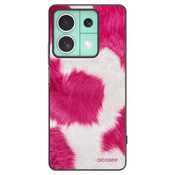Picasee silikonowe czarne etui na Xiaomi Redmi Note 13 5G - Pink Moo