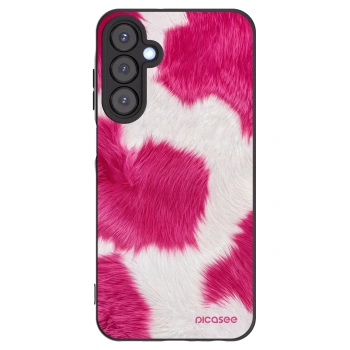Picasee silikonowe czarne etui na Samsung Galaxy A25 A256B 5G - Pink Moo