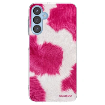 Picasee silikonowe przeźroczyste etui na Samsung Galaxy A15 A156B 5G - Pink Moo