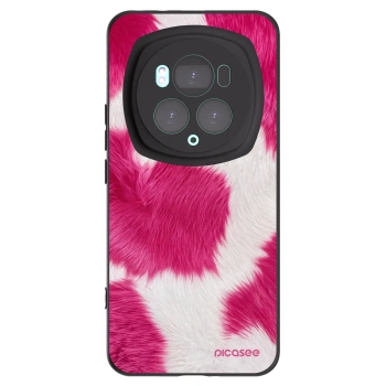 Picasee silikonowe czarne etui na Honor Magic6 Pro - Pink Moo