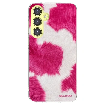 Picasee silikonowe przeźroczyste etui na Samsung Galaxy A35 5G A356B - Pink Moo