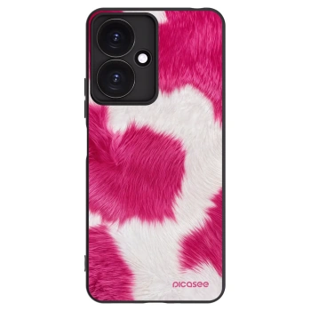 Picasee silikonowe czarne etui na Xiaomi Redmi 13C 5G - Pink Moo