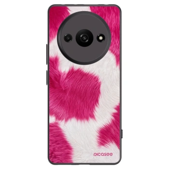 Picasee silikonowe czarne etui na Xiaomi Redmi A3 - Pink Moo