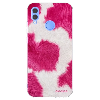 Picasee silikonowe przeźroczyste etui na Honor 10 Lite - Pink Moo