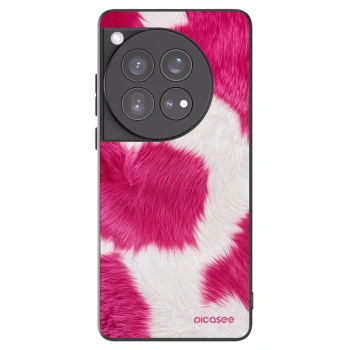 Picasee silikonowe czarne etui na OnePlus 12 5G - Pink Moo