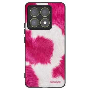 Picasee silikonowe czarne etui na Xiaomi 14T - Pink Moo