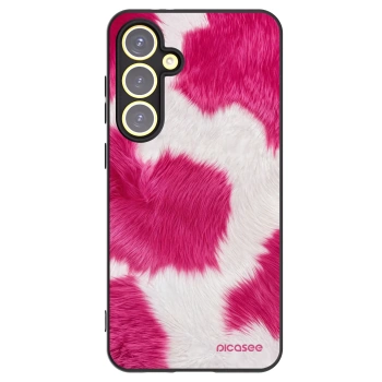 Picasee silikonowe czarne etui na Samsung Galaxy S24 FE S721B - Pink Moo