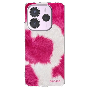 Picasee silikonowe przeźroczyste etui na Xiaomi Redmi Note 14 5G - Pink Moo