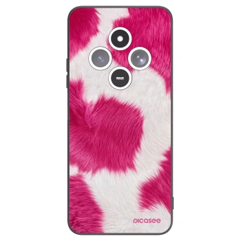 Picasee silikonowe czarne etui na Xiaomi Redmi 14C - Pink Moo