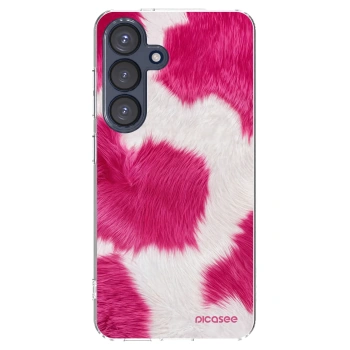 Picasee silikonowe przeźroczyste etui na Samsung Galaxy S25 5G - Pink Moo