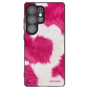 Picasee silikonowe czarne etui na Samsung Galaxy S25 Ultra 5G - Pink Moo