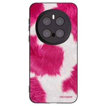 Picasee silikonowe czarne etui na Honor Magic7 Pro 5G - Pink Moo