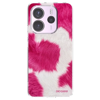 Picasee silikonowe przeźroczyste etui na Xiaomi Redmi Note 14 4G - Pink Moo