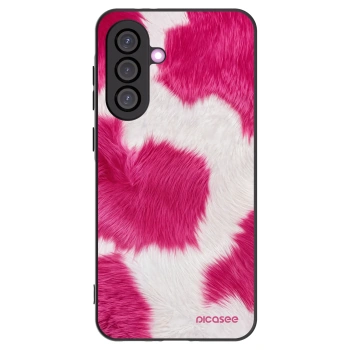 Picasee silikonowe czarne etui na Samsung Galaxy A36 5G - Pink Moo