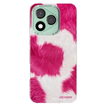 Picasee silikonowe przeźroczyste etui na Honor 400 Lite 5G - Pink Moo