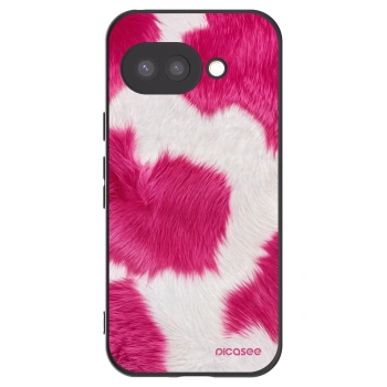 Picasee silikonowe czarne etui na Google Pixel 9a - Pink Moo