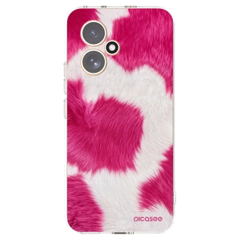 Picasee silikonowe przeźroczyste etui na Honor 400 5G - Pink Moo