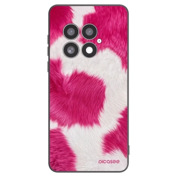 Picasee silikonowe czarne etui na OnePlus 13 5G - Pink Moo