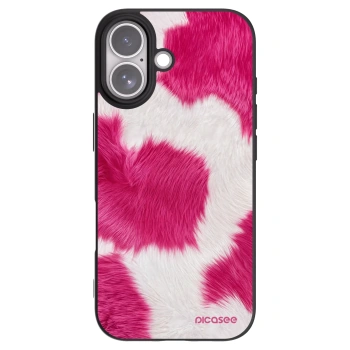 Picasee silikonowe czarne etui na Apple iPhone 17 - Pink Moo