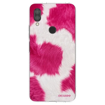 Picasee silikonowe przeźroczyste etui na Xiaomi Redmi 7 - Pink Moo
