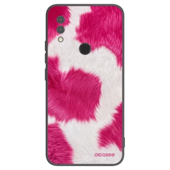 Picasee silikonowe czarne etui na Xiaomi Redmi 7 - Pink Moo
