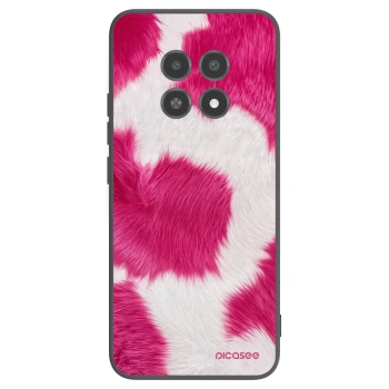 Picasee silikonowe czarne etui na Realme 12X - Pink Moo