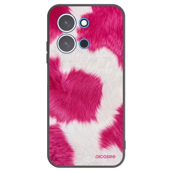 Picasee silikonowe czarne etui na Xiaomi Redmi 15C 4G - Pink Moo
