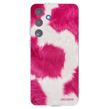 Picasee silikonowe przeźroczyste etui na Samsung Galaxy S25 FE 5G - Pink Moo