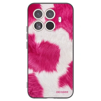 Picasee silikonowe czarne etui na Xiaomi 15T Pro - Pink Moo
