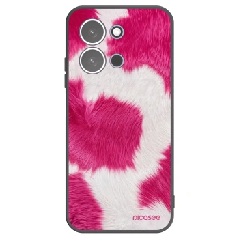 Picasee silikonowe czarne etui na Xiaomi Redmi 15C 5G - Pink Moo