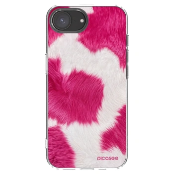 Picasee silikonowe przeźroczyste etui na Apple iPhone 17e - Pink Moo