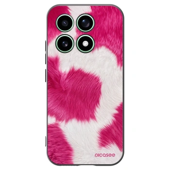 Picasee silikonowe czarne etui na Xiaomi 17 - Pink Moo