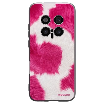 Picasee silikonowe czarne etui na Honor Magic8 Pro 5G - Pink Moo