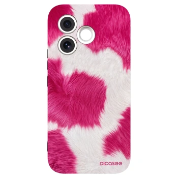 Picasee silikonowe czarne etui na Honor 600 Lite - Pink Moo