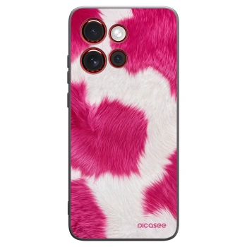Picasee silikonowe czarne etui na Motorola Edge 60 Neo 5G - Pink Moo