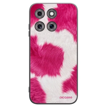 Picasee silikonowe czarne etui na Motorola Moto G77 - Pink Moo