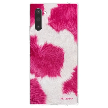 Picasee silikonowe przeźroczyste etui na Samsung Galaxy Note 10 N970F - Pink Moo
