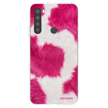 Picasee silikonowe przeźroczyste etui na Xiaomi Redmi Note 8 - Pink Moo