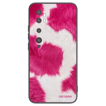 Picasee silikonowe czarne etui na Xiaomi Mi Note 10 (Pro) - Pink Moo