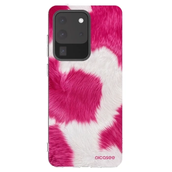 Picasee silikonowe przeźroczyste etui na Samsung Galaxy S20 Ultra 5G G988F - Pink Moo