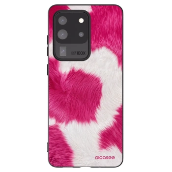 Picasee silikonowe czarne etui na Samsung Galaxy S20 Ultra 5G G988F - Pink Moo