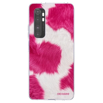 Picasee silikonowe przeźroczyste etui na Xiaomi Mi Note 10 Lite - Pink Moo