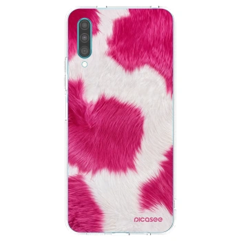 Picasee silikonowe przeźroczyste etui na Samsung Galaxy A30s A307F - Pink Moo