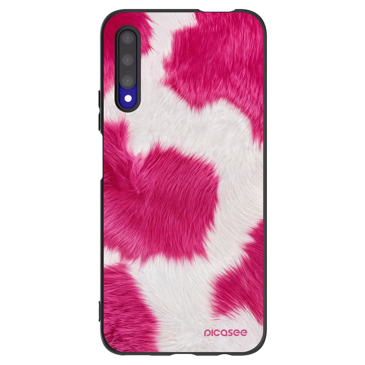 Picasee silikonowe czarne etui na Honor 9X Pro - Pink Moo