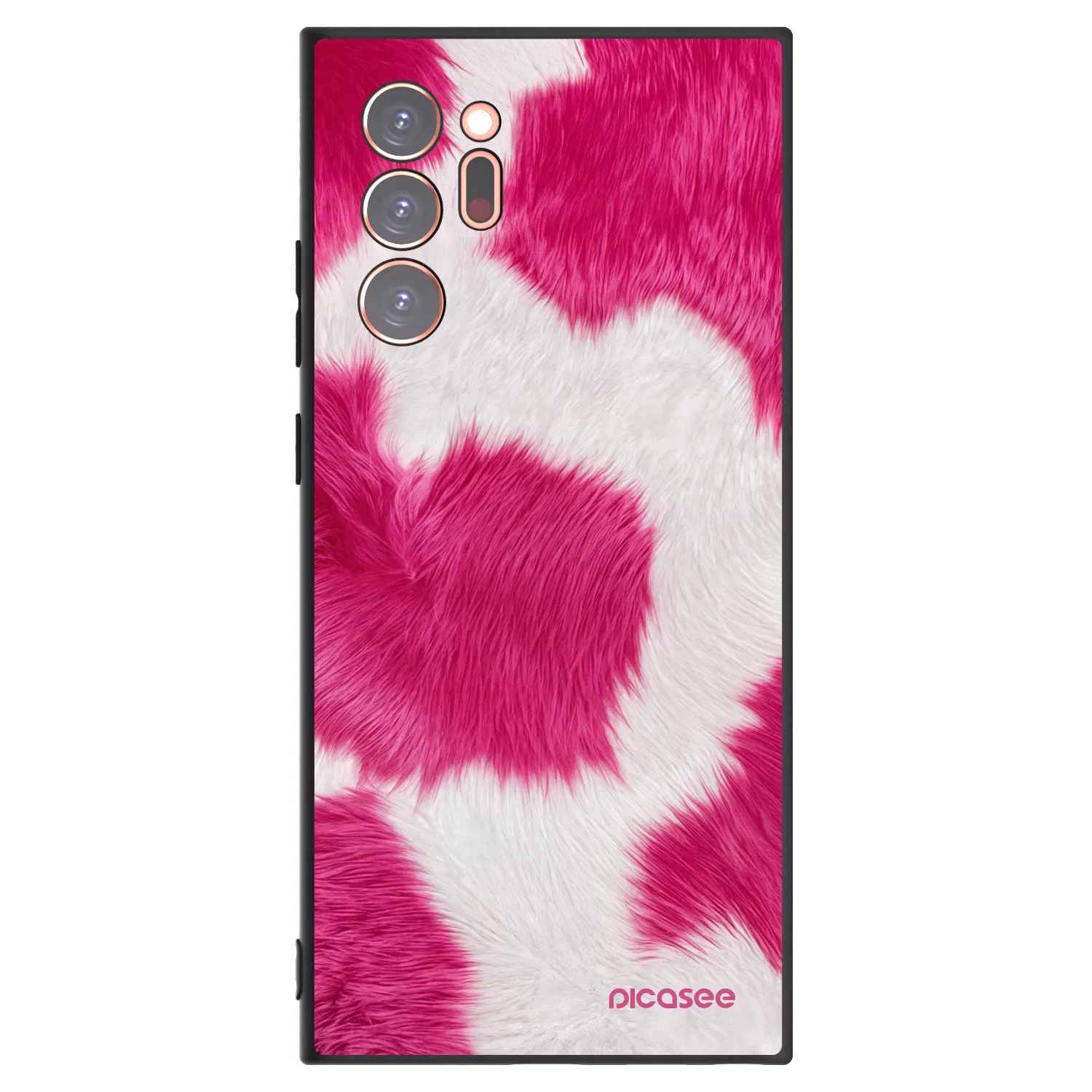 Picasee silikonowe czarne etui na Samsung Galaxy Note 20 Ultra - Pink Moo