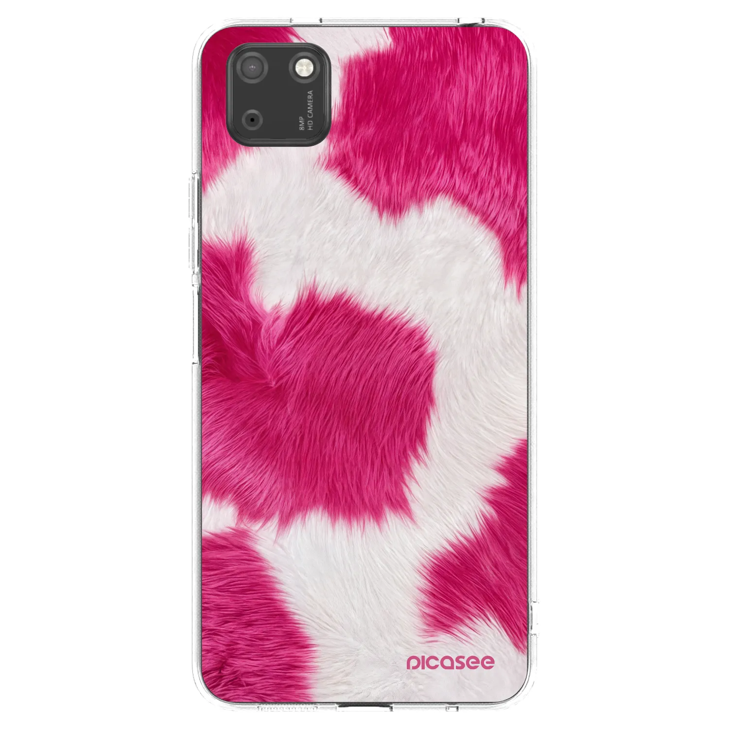 Picasee silikonowe przeźroczyste etui na Huawei Y5P - Pink Moo