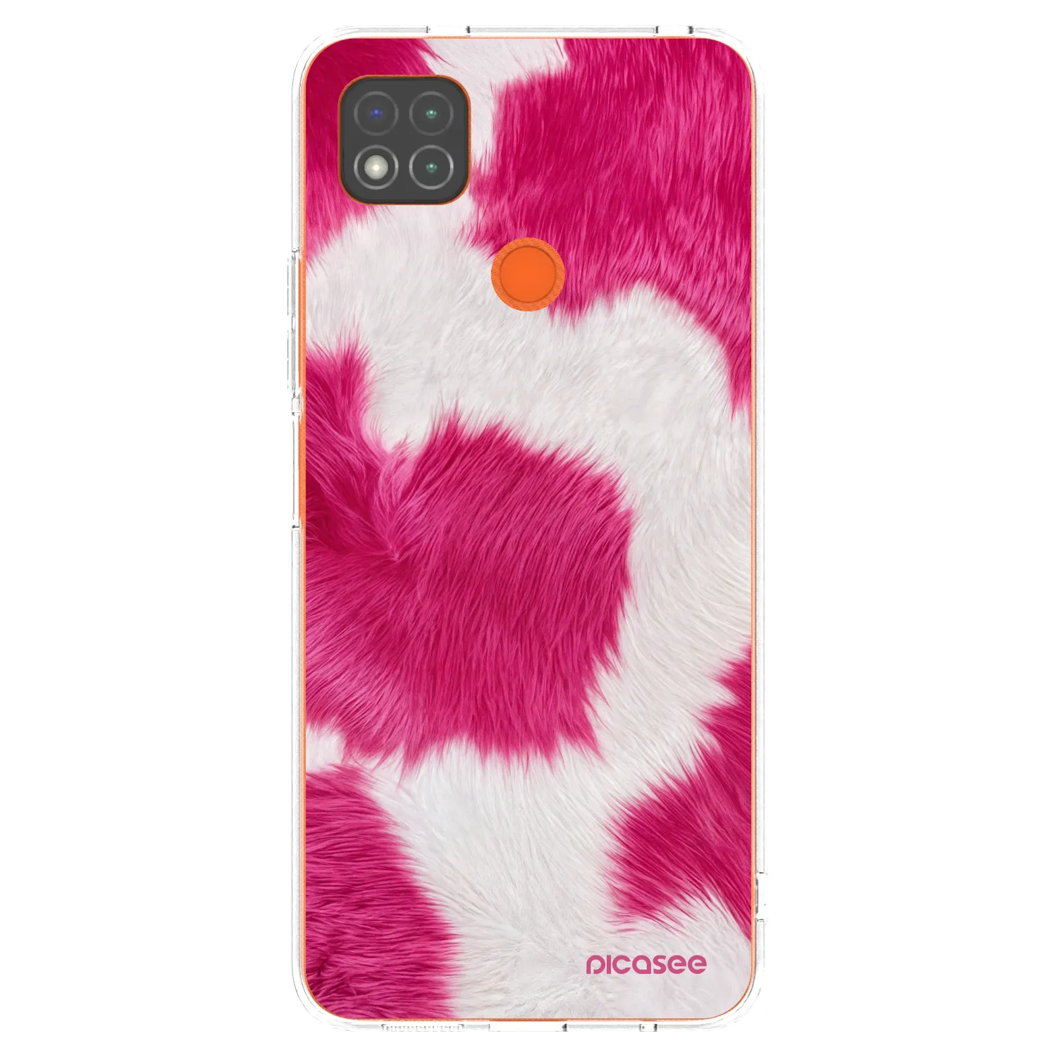 Picasee silikonowe przeźroczyste etui na Xiaomi Redmi 9C - Pink Moo