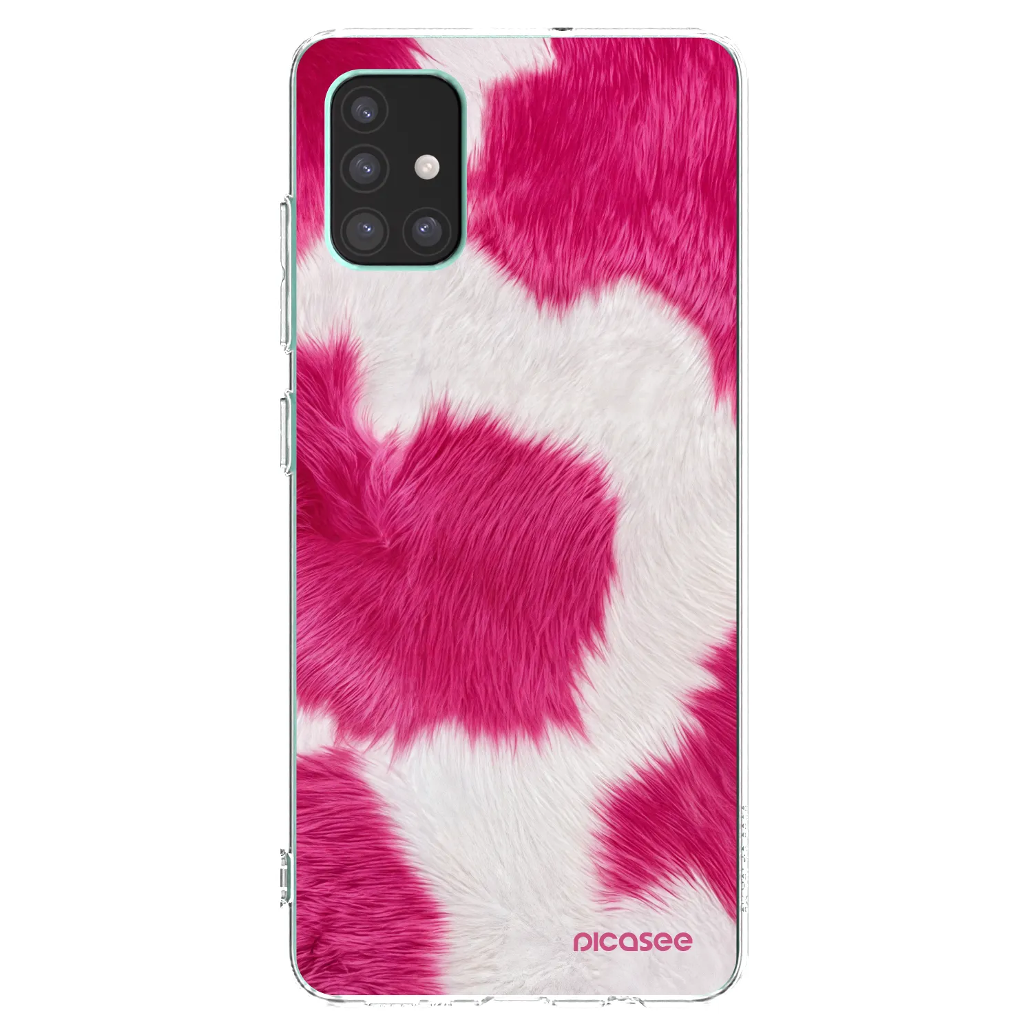 Picasee silikonowe przeźroczyste etui na Samsung Galaxy M51 M515F - Pink Moo