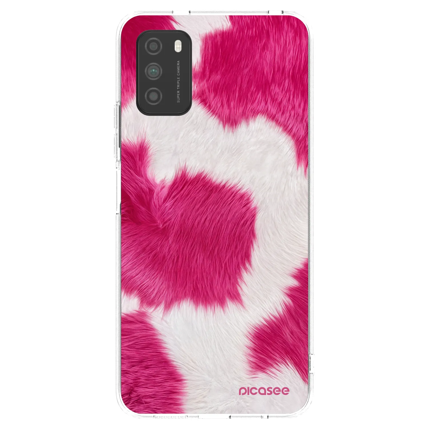 Picasee silikonowe przeźroczyste etui na Xiaomi Poco M3 - Pink Moo